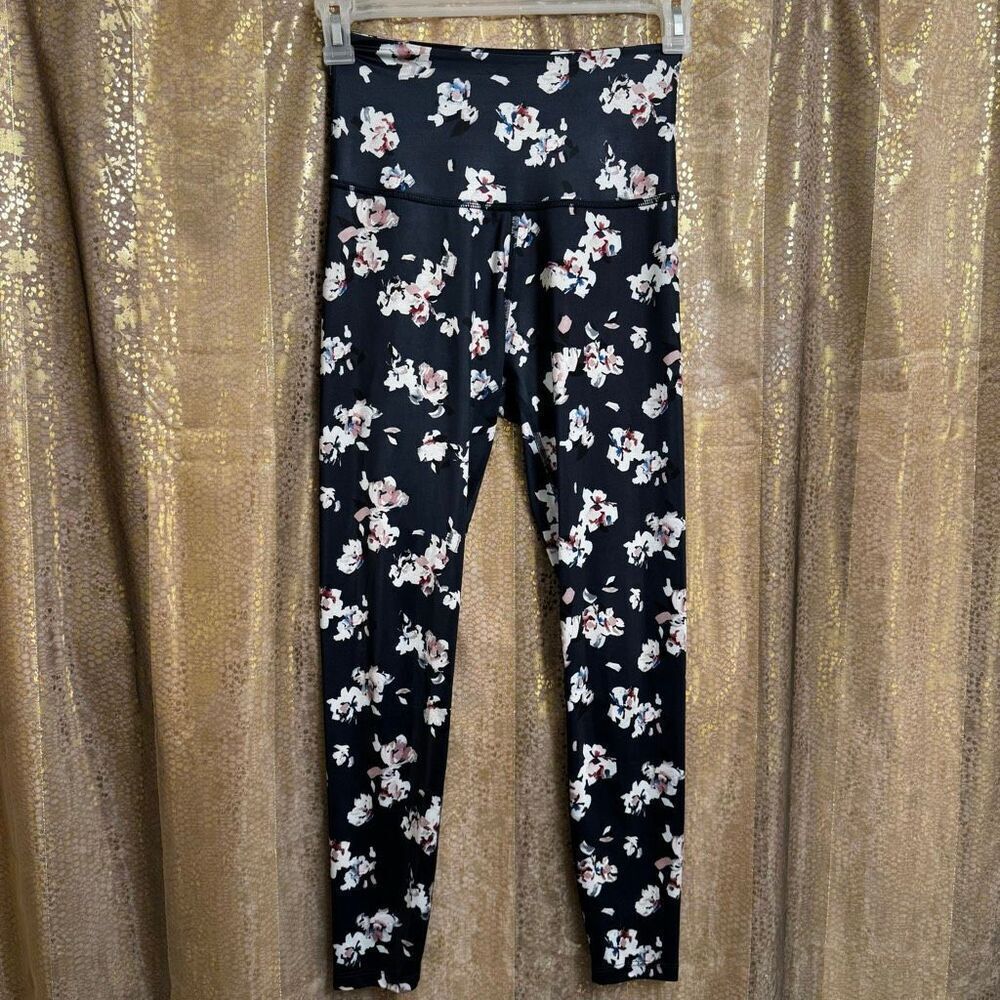 Beyond Yoga Navy Blue Olympus Impressionist High Waisted Leggings Medium